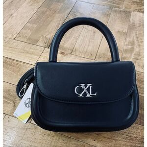 CXL by Christian Lacroix Black Silver Crossbody Bag Msrp: $88